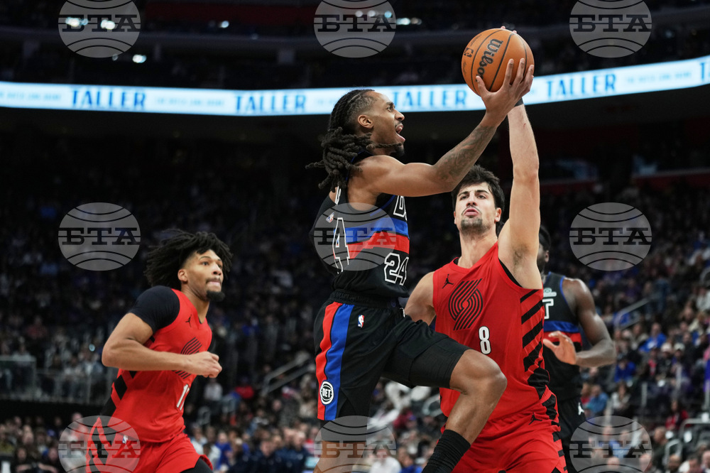 Trailblazers Pistons Basketball