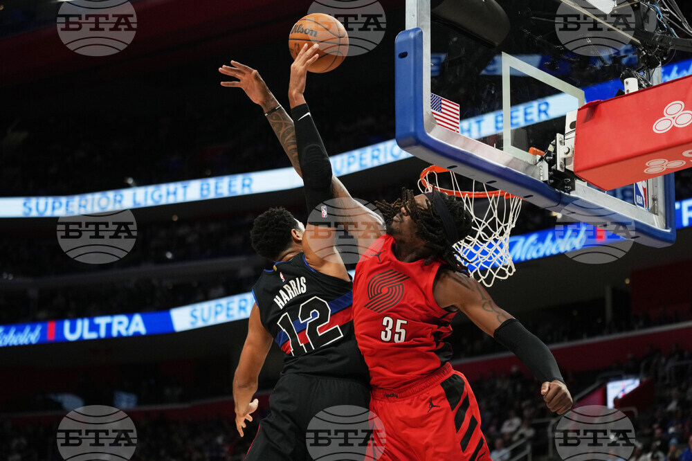 Trailblazers Pistons Basketball