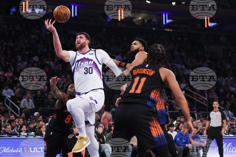 Jazz Knicks Basketball