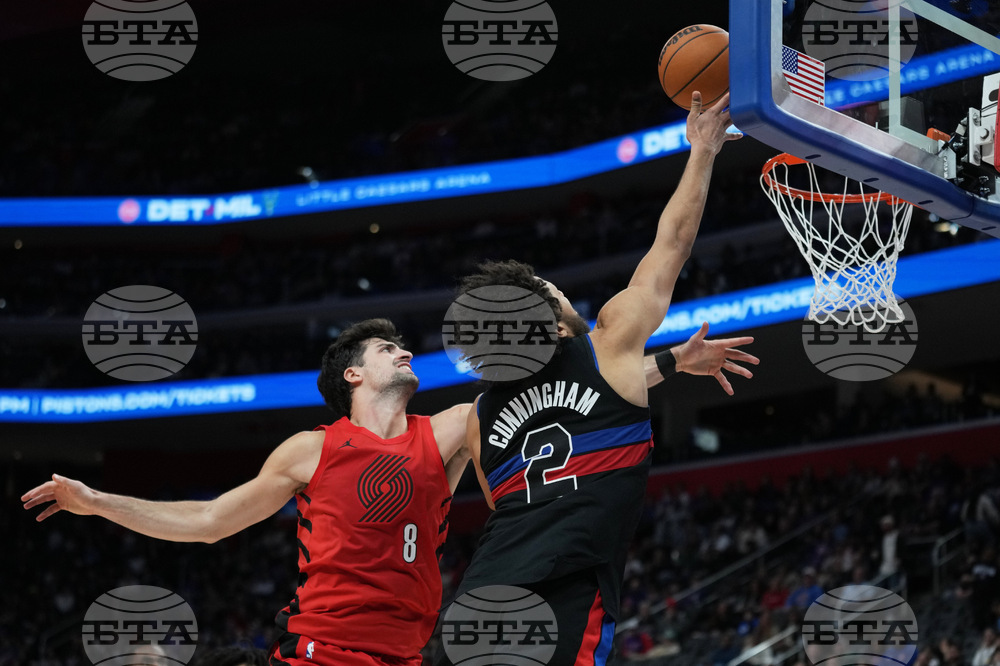 Trail Blazers Pistons Basketball