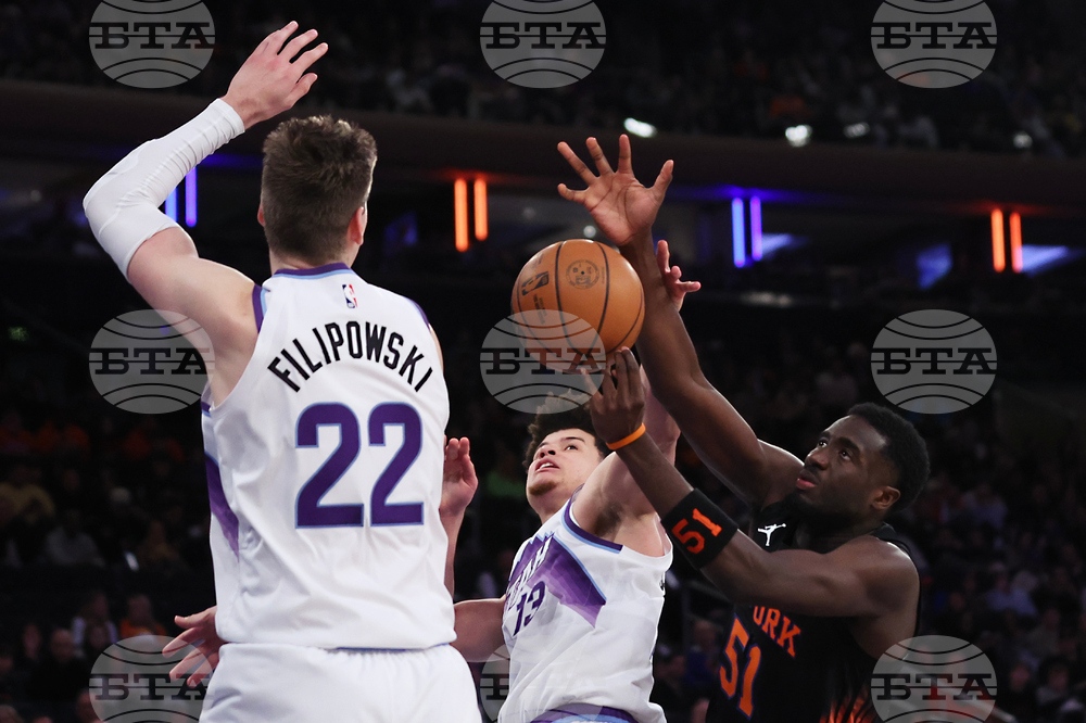 Jazz Knicks Basketball