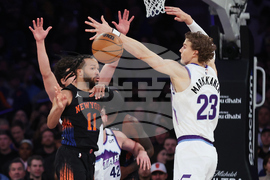 Jazz Knicks Basketball