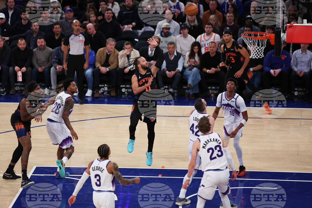 Jazz Knicks Basketball