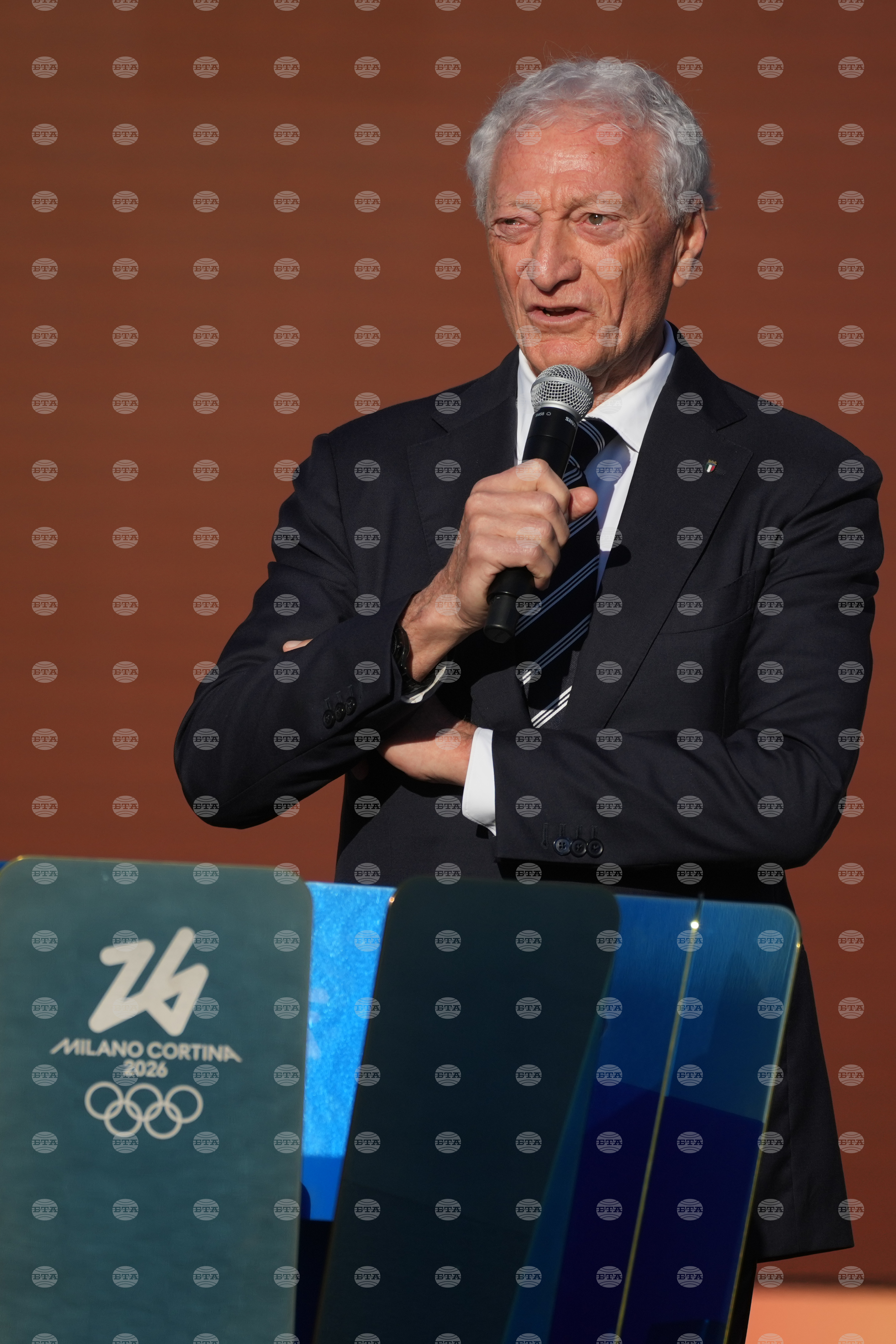 Italy Olympics Milan Cortina Flame