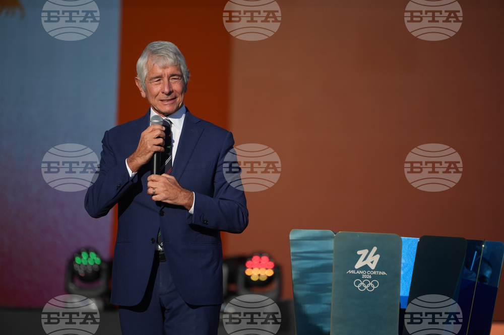 Italy Olympics Milan Cortina Flame