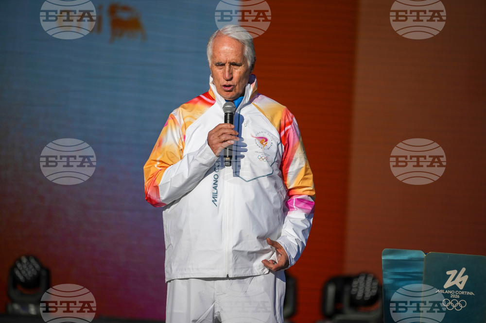 Italy Olympics Milan Cortina Flame