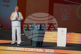 Italy Olympics Milan Cortina Flame