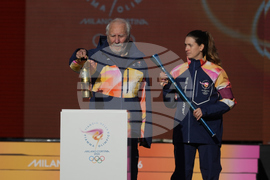 Italy Olympics Milan Cortina Flame