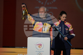 Italy Olympics Milan Cortina Flame