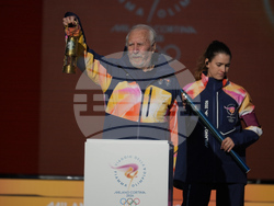 Italy Olympics Milan Cortina Flame