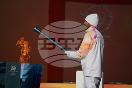 Italy Olympics Milan Cortina Flame