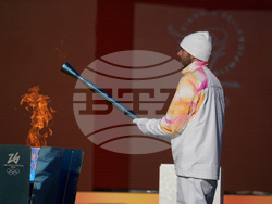 Italy Olympics Milan Cortina Flame