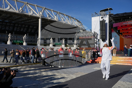 Italy Olympics Milan Cortina Flame