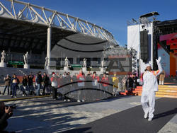 Italy Olympics Milan Cortina Flame