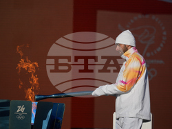 Italy Olympics Milan Cortina Flame