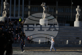 Italy Olympics Milan Cortina Flame