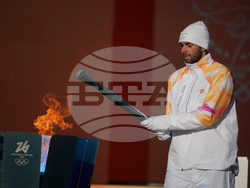 Italy Olympics Milan Cortina Flame