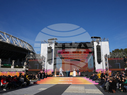 Italy Olympics Milan Cortina Flame