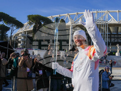 Italy Olympics Milan Cortina Flame