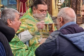 Ямбол - литийно шествие - икона с мощи на свети Николай Мирликийски Чудотворец