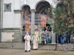 Ямбол - литийно шествие - икона с мощи на свети Николай Мирликийски Чудотворец