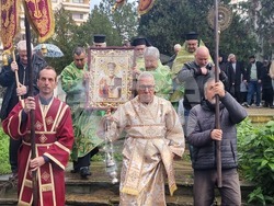 Ямбол - литийно шествие - икона с мощи на свети Николай Мирликийски Чудотворец