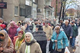 Ямбол - литийно шествие - икона с мощи на свети Николай Мирликийски Чудотворец