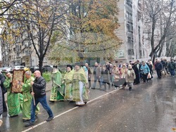 Ямбол - литийно шествие - икона с мощи на свети Николай Мирликийски Чудотворец
