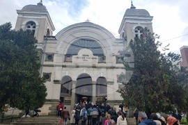 Ямбол - литийно шествие - икона с мощи на свети Николай Мирликийски Чудотворец