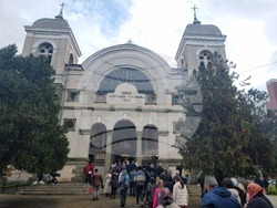 Ямбол - литийно шествие - икона с мощи на свети Николай Мирликийски Чудотворец