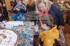 Ямбол - литийно шествие - икона с мощи на свети Николай Мирликийски Чудотворец