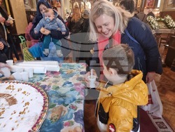 Ямбол - литийно шествие - икона с мощи на свети Николай Мирликийски Чудотворец