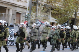 Гърция - Атина - шествие - годишнина от убийството на Алексис Григоропулос