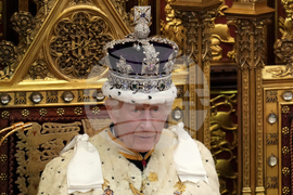 CORRECTION Britain Crown Jewels Protest