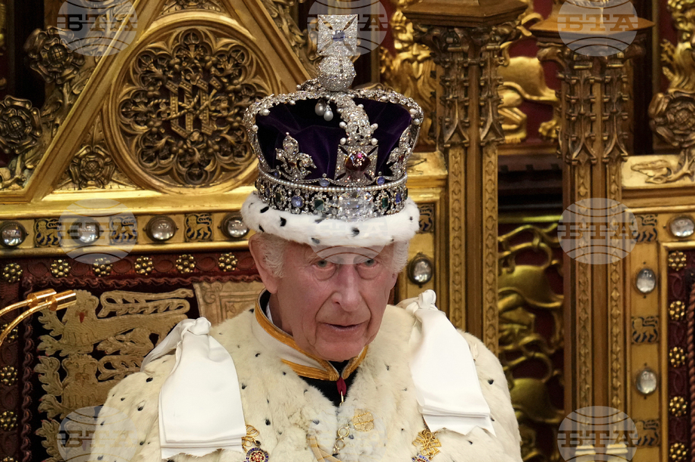 CORRECTION Britain Crown Jewels Protest