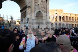 Italy Olympics Milan Cortina Flame