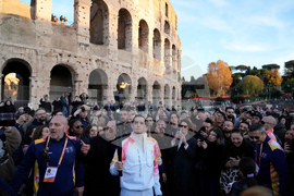 Italy Olympics Milan Cortina Flame