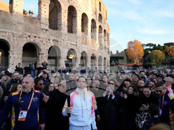 Italy Olympics Milan Cortina Flame