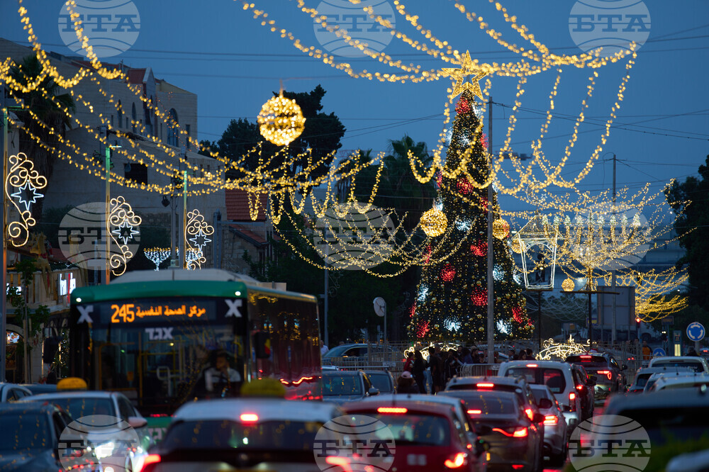 Israel Daily Life Holiday Lights