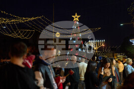 Israel Daily Life Holiday Lights