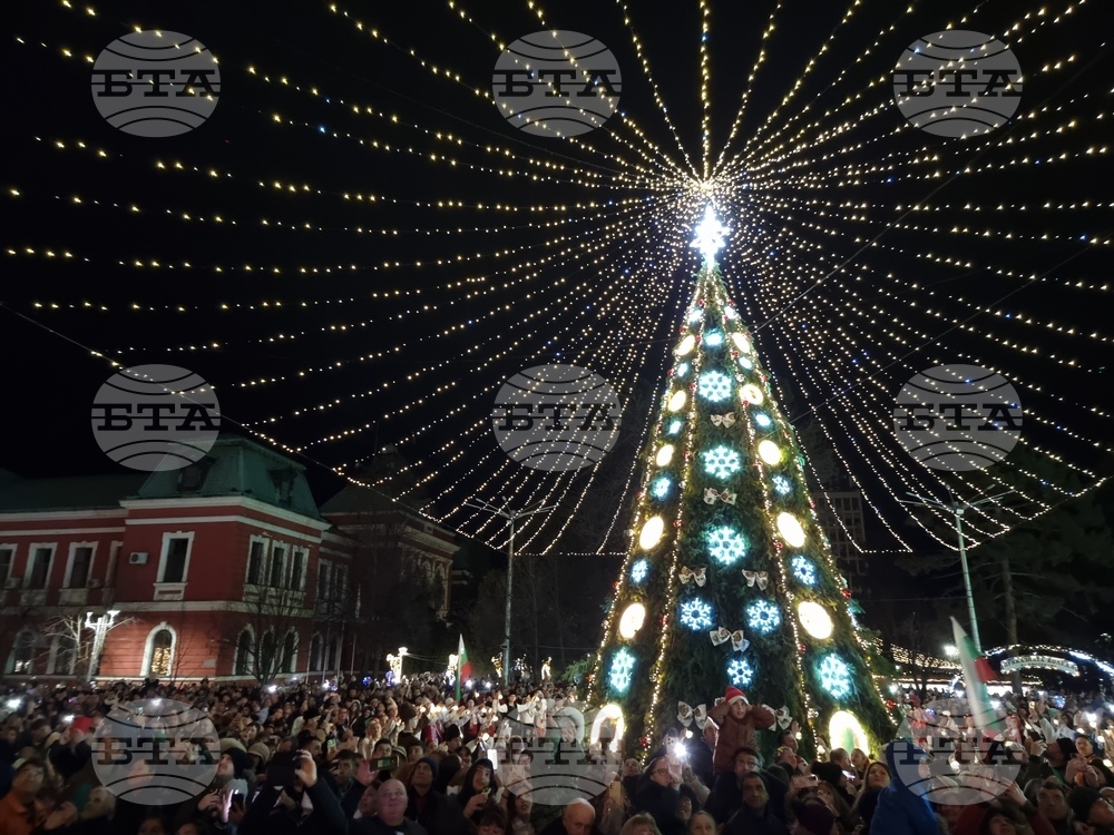 Кюстендил - Коледна елха - светлини