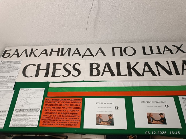 Сдружение Шахматен клуб “Спартак”: Балканиада по шах в Пловдив