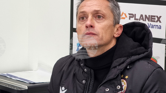 "Изиграхме добър мач", каза след поражението от Черно море наставникът на ЦСКА Христо Янев