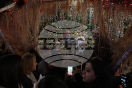 Palestinians Daily Life Holiday Lights