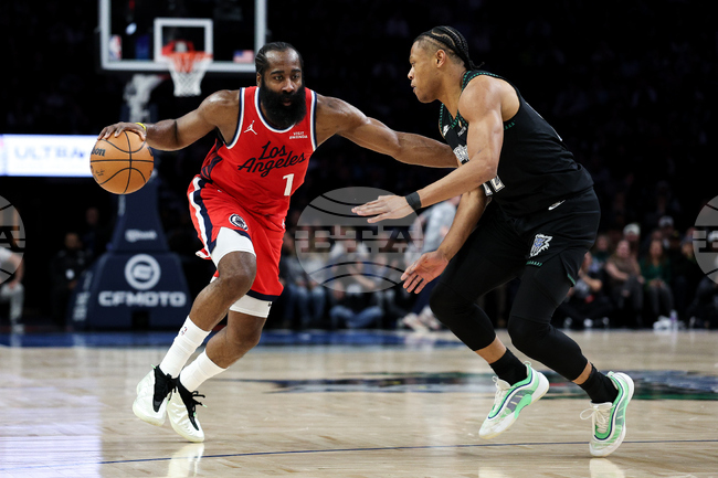 Джеймс Хардън влезе в Топ 10 на реализаторите на НБА при загубата на Лос Анджелис Клипърс от Минесота