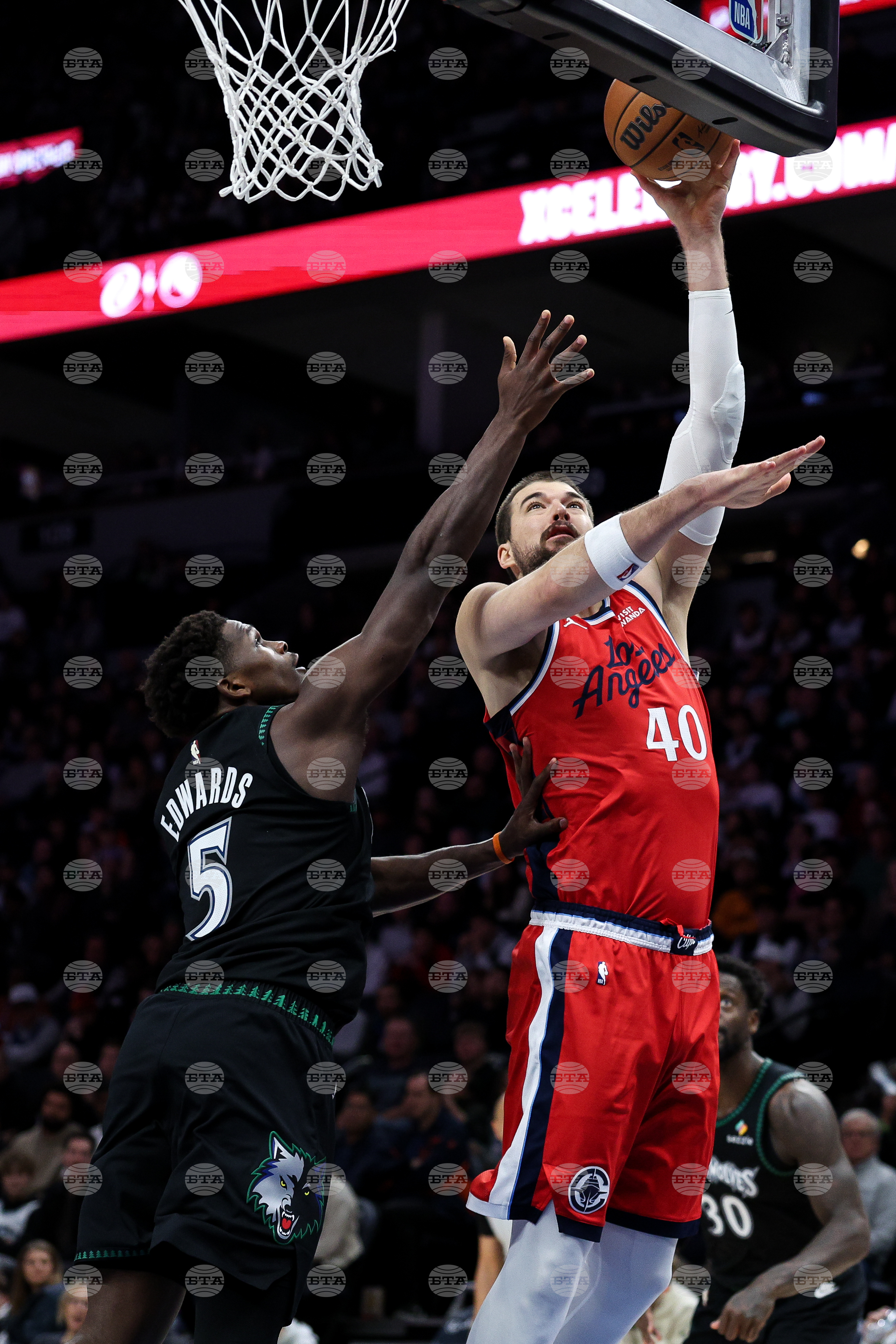 Clippers Timberwolves Basketball