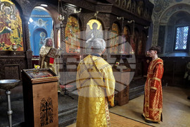 Търговище - храм „Св. Успение Богородично“ - неделна служба и проповед