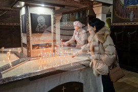 Търговище - храм „Св. Успение Богородично“ - неделна служба и проповед