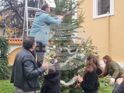Ямбол - неделна литургия и украсяване на елха в храм "Св. Георги"