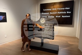 Vandalized Lynching Marker